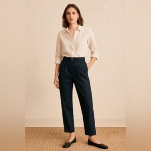 FRNCH Paris Pleated  Trouser Pants